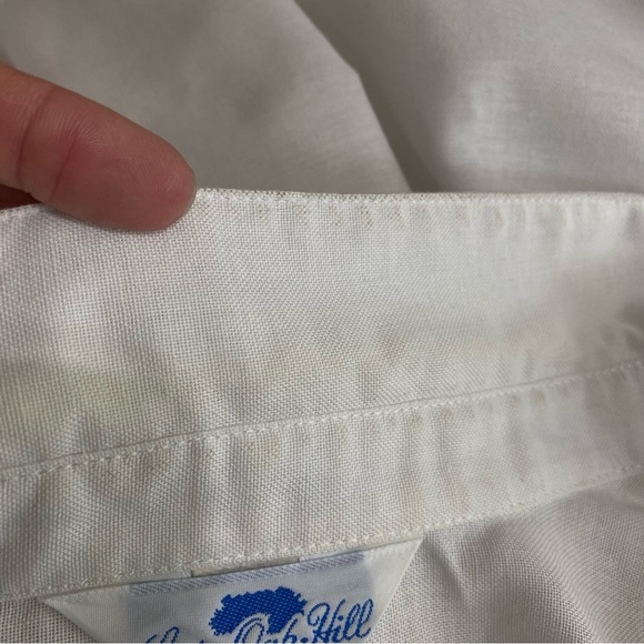 Lady Oak Hill Women’s Vintage Pleated Shoulder Button Down Long Sleeve Blouse - Picture 9 of 9